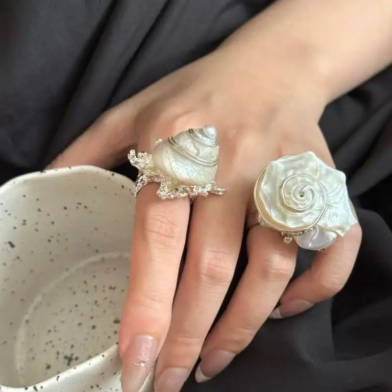 Large Size Shell Shaped Metal Ring for Women Natural Ocean Theme Travel Accessory Suitable for Daily Wear
Large Size Shell Shaped Metal Ring for Women Natural Ocean Theme Travel Accessory Suitable for Daily Wear