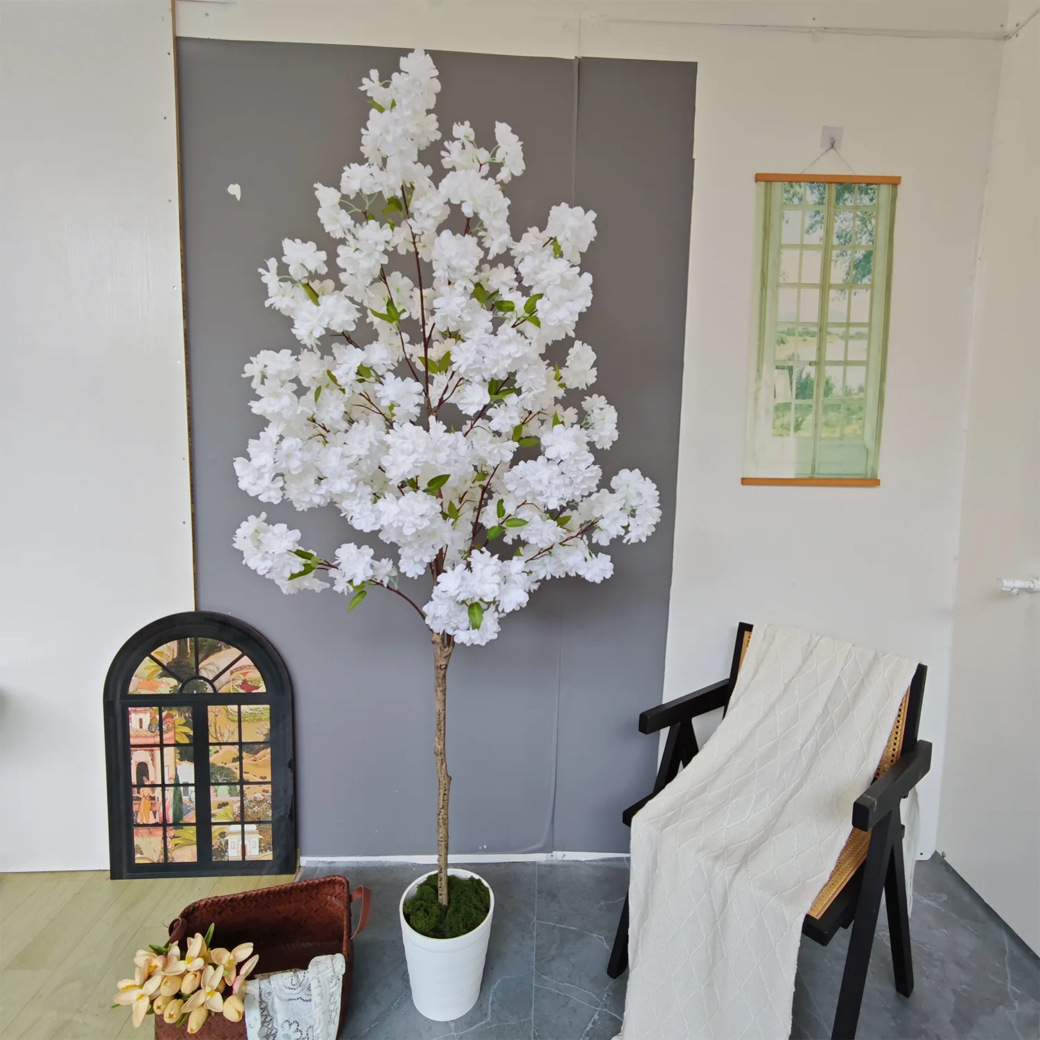 Artificial Cherry Blossom Tree 150CM to 200CM Large Fake Plant Family Living Room Decoration Cherry Blossom Potted Plan
Artificial Cherry Blossom Tree 150CM to 200CM Large Fake Plant Family Living Room Decoration Cherry Blossom Potted Plan