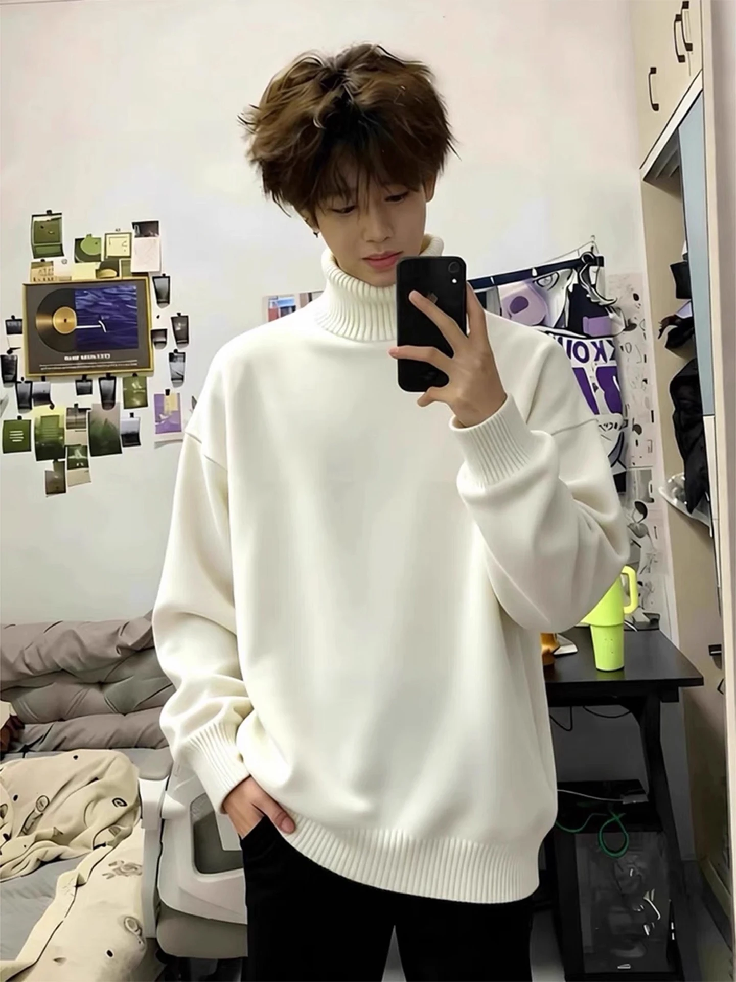 Мужской трикотажный свитер Cleanfit с высоким воротом, на флисовой подкладке, свободный, повседневный, для ношения под одеждой, мягкий, комфортный, с длинным рукавом, термо.
Мужской трикотажный свитер Cleanfit с высоким воротом, на флисовой подкладке, свободный, повседневный, для ношения под одеждой, мягкий, комфортный, с длинным рукавом, термо.