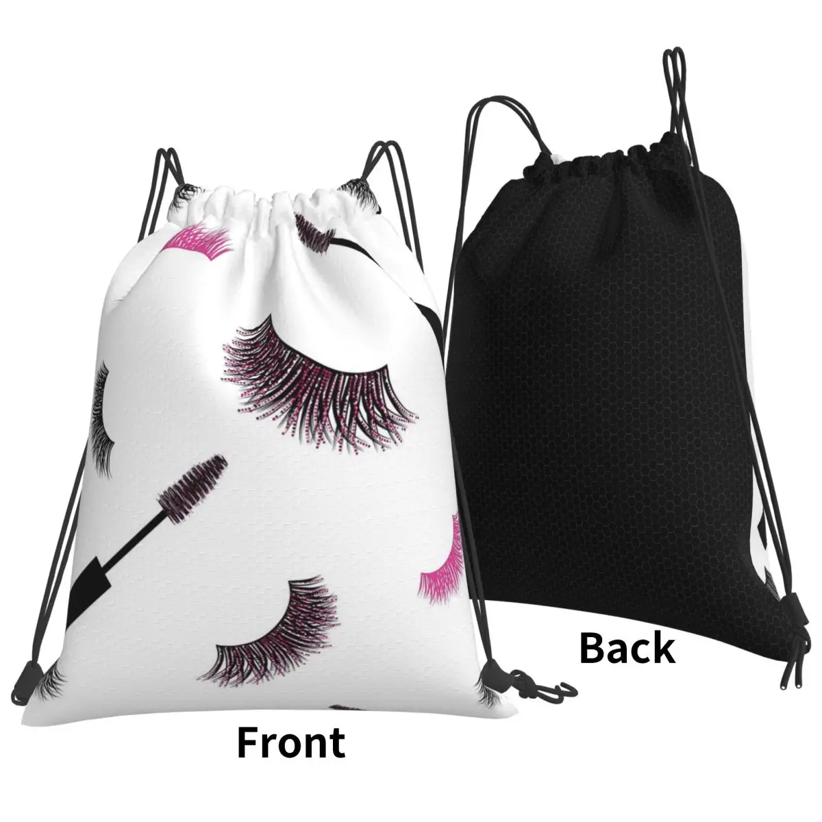 Lashes And Mascara With Pink Glitter Backpacks Portable Drawstring Bundle Pocket Sports Bag Book Bags for Travel Students
Lashes And Mascara With Pink Glitter Backpacks Portable Drawstring Bundle Pocket Sports Bag Book Bags for Travel Students