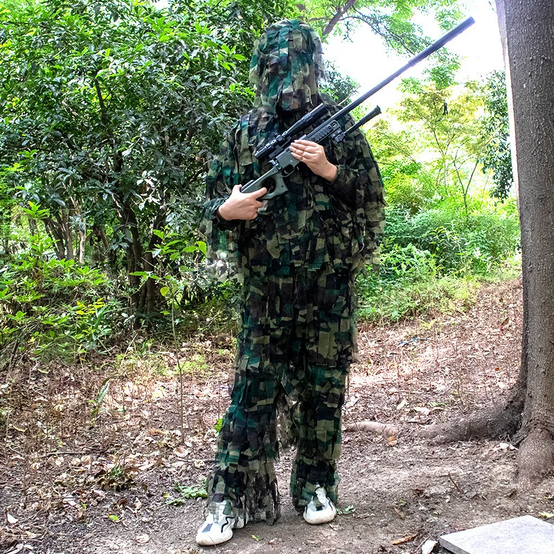 Adult Outdoor Field Camouflage Bionic Uniform Four Jungle Camo Training Mesh Suit Hunting Photography Birdwatching Jacket Pants
Adult Outdoor Field Camouflage Bionic Uniform Four Jungle Camo Training Mesh Suit Hunting Photography Birdwatching Jacket Pants