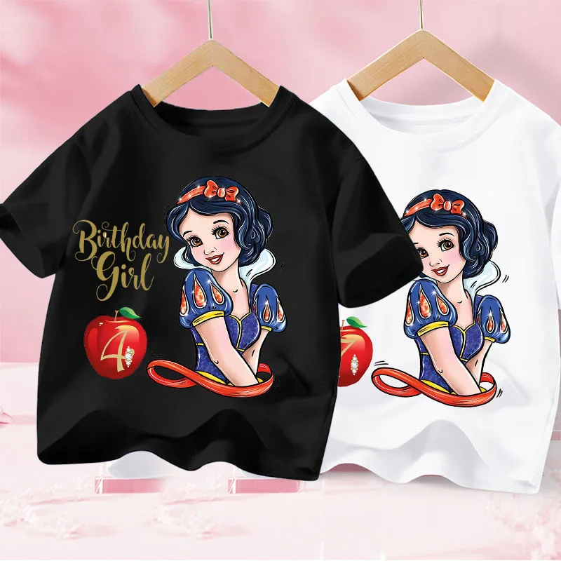 Snow White Birthday T-shirt Girl Clothing Disney Princess Kawaii Anime Figures Short Sleeve Fashion Sweet Cotton Tee Clothes Top
Snow White Birthday T-shirt Girl Clothing Disney Princess Kawaii Anime Figures Short Sleeve Fashion Sweet Cotton Tee Clothes Top