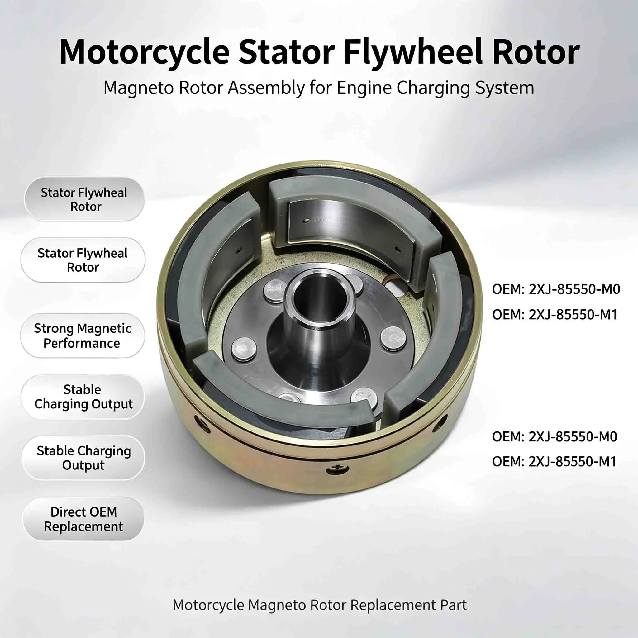 Motorcycle Stator Flywheel For Yamaha YFS200 Blaster YFS 200 Special Edition 2XJ-85550-M0 2XJ-85550-M1
Motorcycle Stator Flywheel For Yamaha YFS200 Blaster YFS 200 Special Edition 2XJ-85550-M0 2XJ-85550-M1