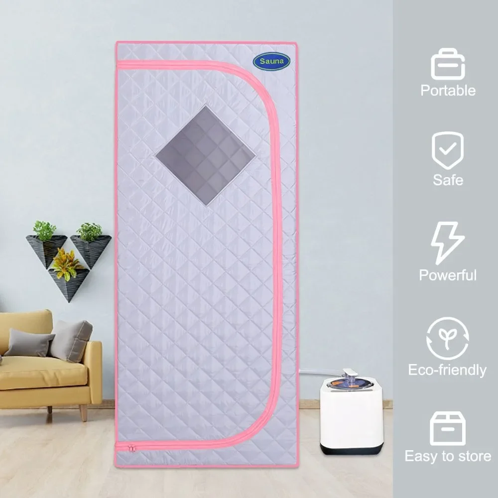 Full Size Portable Grey Steam Sauna Tent, with Steam Generator, Remote Control, Foldable Chair, Portable Sauna for Home
Full Size Portable Grey Steam Sauna Tent, with Steam Generator, Remote Control, Foldable Chair, Portable Sauna for Home