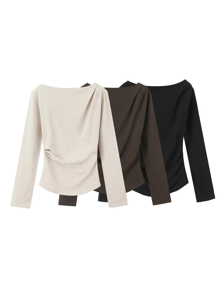 OUROPEAN ZTATION 2025 Spring Woman's Sophisticated O-Collar Bottoming Shirt T-shirt Fashion Woman Long Sleeve Pullover Thin Top
OUROPEAN ZTATION 2025 Spring Woman's Sophisticated O-Collar Bottoming Shirt T-shirt Fashion Woman Long Sleeve Pullover Thin Top