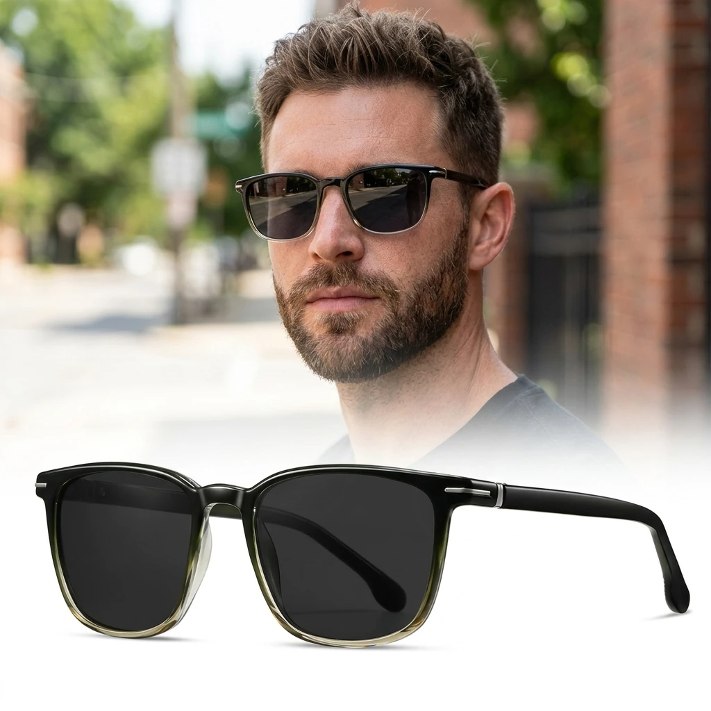 Men Polarized Sunglasses UV400 TR90 Frame Lightweight Driving Cycling Outdoor Sport Sun Glasses Fashion Shades
Men Polarized Sunglasses UV400 TR90 Frame Lightweight Driving Cycling Outdoor Sport Sun Glasses Fashion Shades