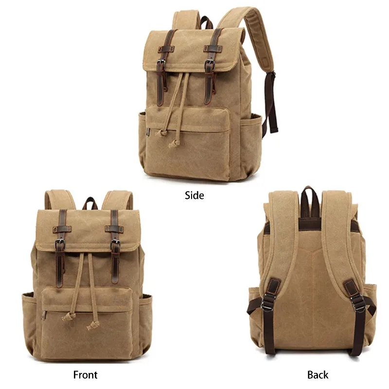 Men's Vintage Leather & Canvas Travel Backpack Wholesale Waterproof Zipper Closure for Office Hiking Outdoor Business Use
Men's Vintage Leather & Canvas Travel Backpack Wholesale Waterproof Zipper Closure for Office Hiking Outdoor Business Use