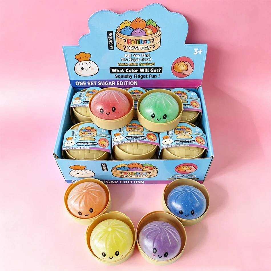 Transparent Beaded Dumpling Squishy Toy Rainbow Mystery Blind Box Squeeze Fidget Toy Bamboo Steamer Stress Relief Sensory Gift
Transparent Beaded Dumpling Squishy Toy Rainbow Mystery Blind Box Squeeze Fidget Toy Bamboo Steamer Stress Relief Sensory Gift