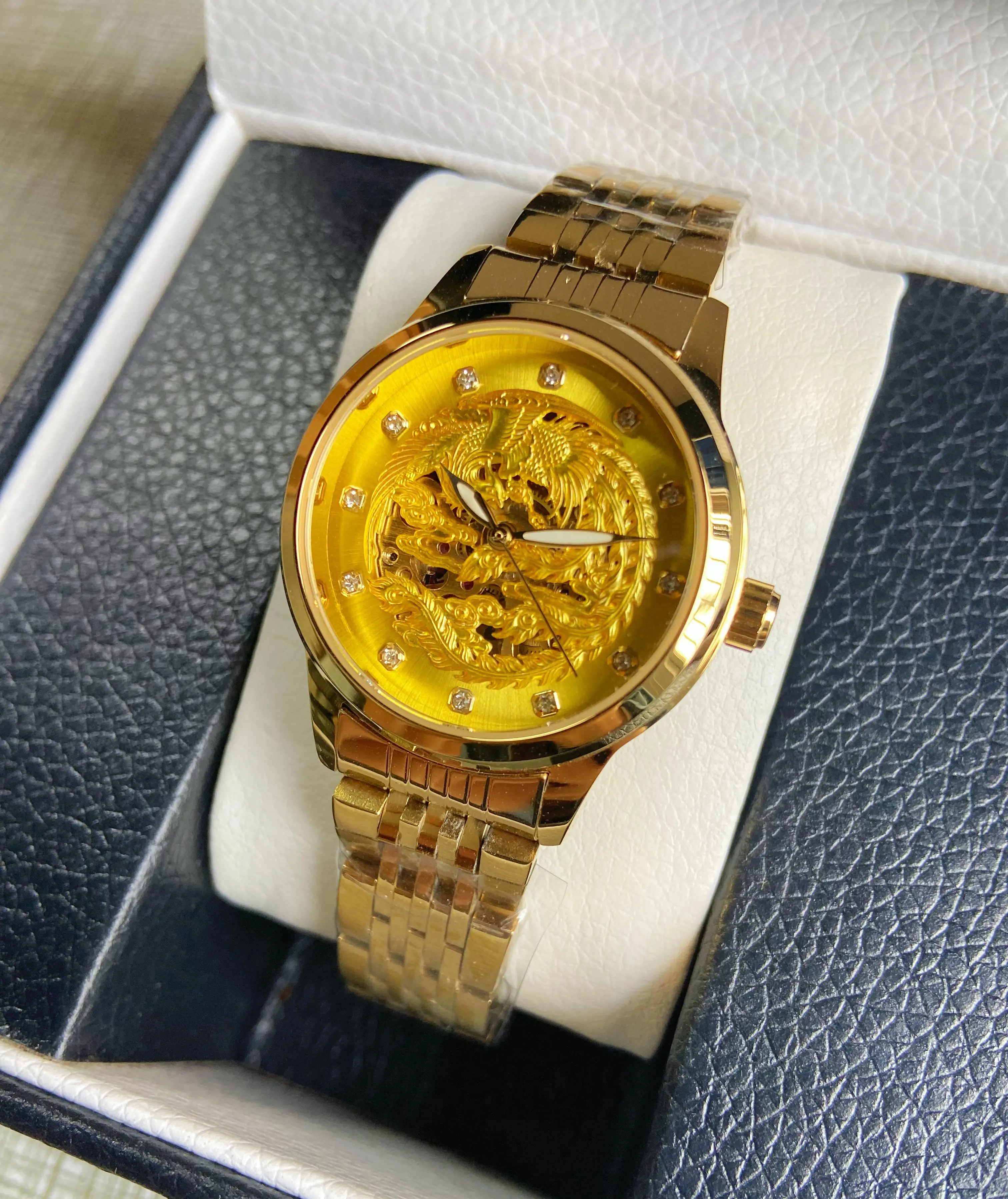 TEVISE Women Watch Ladies Luxury Golden Phoenix Wristwatch Top Brand Automatic Mechanical Wristwatch Elegant Small for Girl
TEVISE Women Watch Ladies Luxury Golden Phoenix Wristwatch Top Brand Automatic Mechanical Wristwatch Elegant Small for Girl