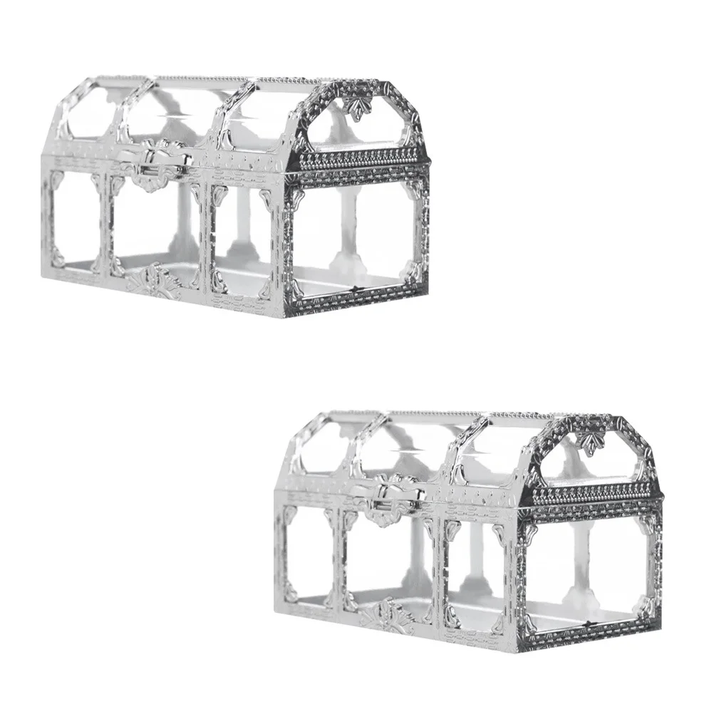 2Pcs Clear Plastic Candy Container Treasure Chest Shape Gift Storage Box Party Supplies Wedding Candy Box Sugar Holders
2Pcs Clear Plastic Candy Container Treasure Chest Shape Gift Storage Box Party Supplies Wedding Candy Box Sugar Holders