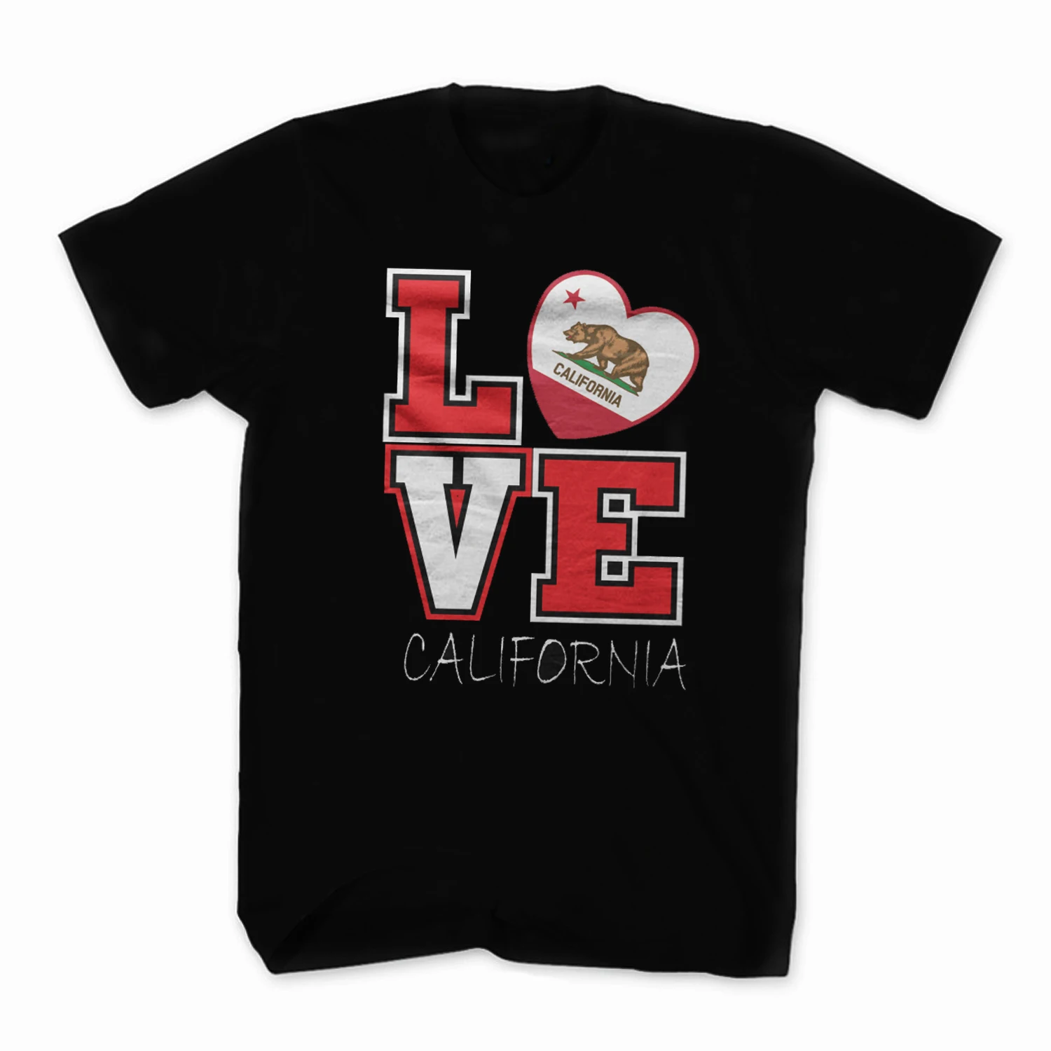 Персонализированная футболка Love California Flag. Футболки с коротким рукавом из 100% хлопка в повседневном стиле свободного кроя
Персонализированная футболка Love California Flag. Футболки с коротким рукавом из 100% хлопка в повседневном стиле свободного кроя