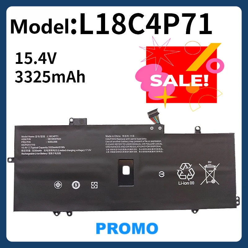 Литиевая батарея для ноутбука Lenovo L18C4P71 X1 Carbon 7-го поколения 8 2019 TP00109A
Литиевая батарея для ноутбука Lenovo L18C4P71 X1 Carbon 7-го поколения 8 2019 TP00109A