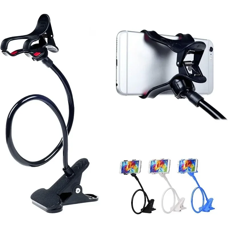 Lazy Phone Holder, Flexible Gooseneck Stand with Clip for Bed Desk, Hands-Free Universal Stand for Watching Videos
Lazy Phone Holder, Flexible Gooseneck Stand with Clip for Bed Desk, Hands-Free Universal Stand for Watching Videos