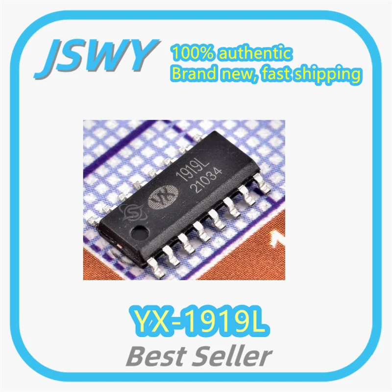 (10/50pieces) YX-1919L ESOP16L Dual Motor Control Forward and Reverse Motor Driver Chip - Brand New Original Stock
(10/50pieces) YX-1919L ESOP16L Dual Motor Control Forward and Reverse Motor Driver Chip - Brand New Original Stock