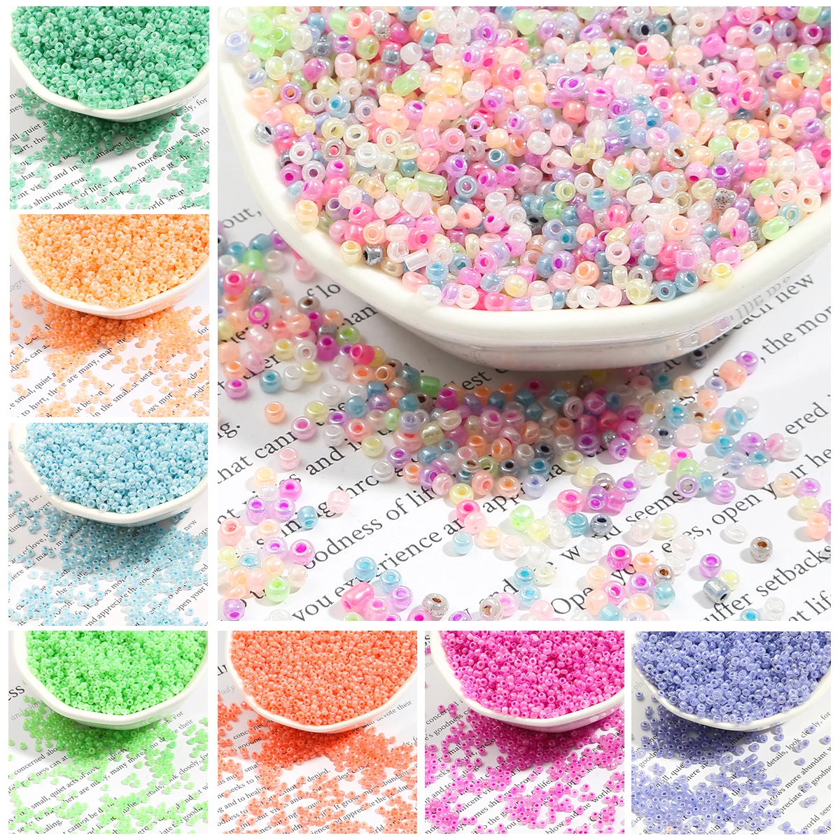 500-1000pcs 2mm 3mm Cream Color Czech Glass Seed Beads Round Small Loose Beads For DIY Bracelets Charms Jewelry Making Materials
500-1000pcs 2mm 3mm Cream Color Czech Glass Seed Beads Round Small Loose Beads For DIY Bracelets Charms Jewelry Making Materials