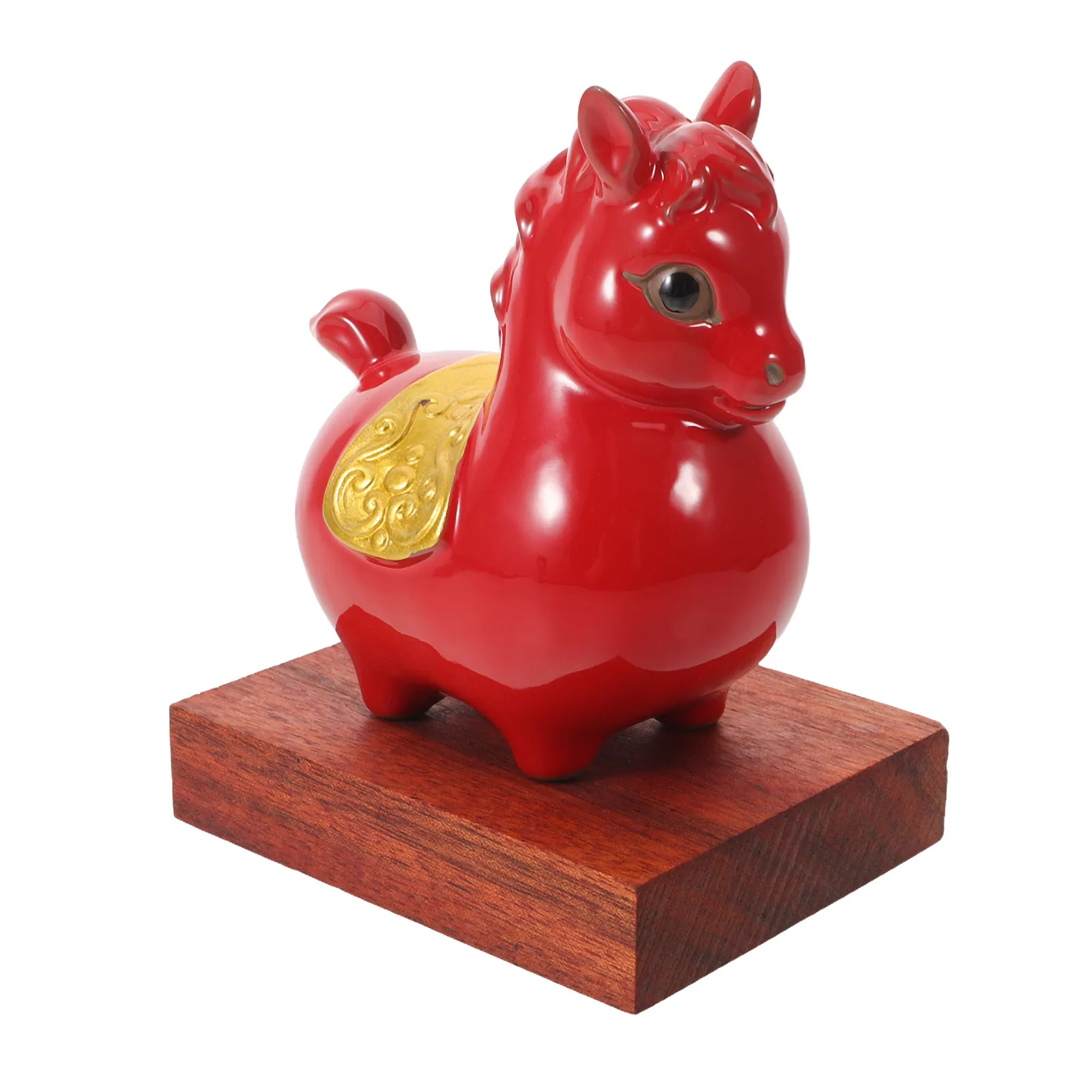 Porcelain Horse Sculpture Chinese New Year Ceramic Lucky Animal Statue Desktop Ornament Positive Energy Horse Decorative Figure
Porcelain Horse Sculpture Chinese New Year Ceramic Lucky Animal Statue Desktop Ornament Positive Energy Horse Decorative Figure