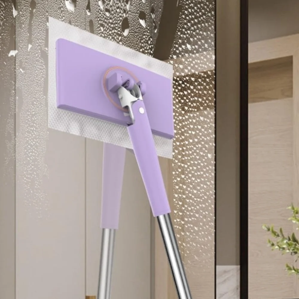 Mini Mop, Zero Touch No Wash Lazy Mop with One-Click Cloth Change, Compatible with Face Towels, Adjustable for Wet/Dry Floors, Tile, Hardwood, Corners, Tight Spaces
Mini Mop, Zero Touch No Wash Lazy Mop with One-Click Cloth Change, Compatible with Face Towels, Adjustable for Wet/Dry Floors, Tile, Hardwood, Corners, Tight Spaces