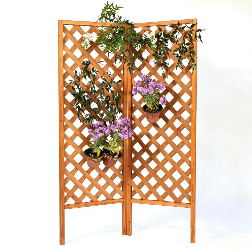 2-Pack Wooden Garden Trellis Panels, 72" H X 24" W Each – FSC Fir Wood Lattice Privacy Screen for Outdoor Vines, Customized
2-Pack Wooden Garden Trellis Panels, 72" H X 24" W Each – FSC Fir Wood Lattice Privacy Screen for Outdoor Vines, Customized