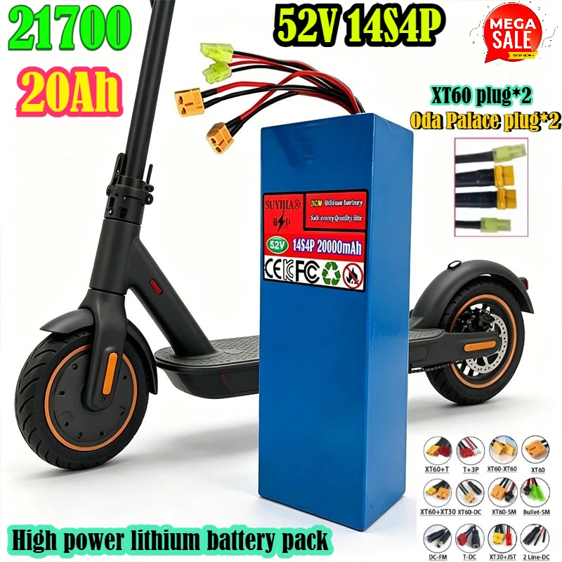 14S4P 52V 20Ah 21700 Lithium-ion Battery Pack High-capacity Dual Port Fast Charging Suitable
14S4P 52V 20Ah 21700 Lithium-ion Battery Pack High-capacity Dual Port Fast Charging Suitable
