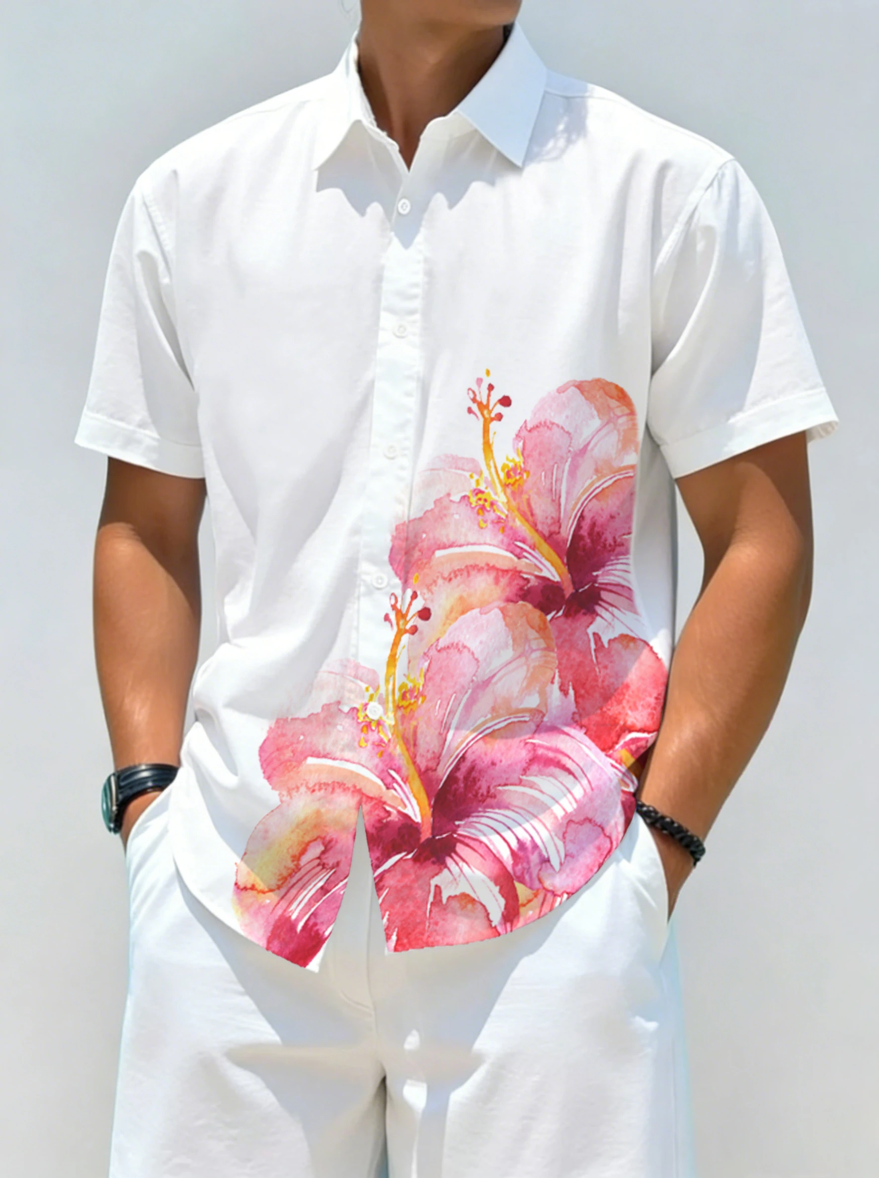 Men's Hatless Floral Collar Pullover Short Shirt New Breathable Comfortable Versatile Item
Men's Hatless Floral Collar Pullover Short Shirt New Breathable Comfortable Versatile Item