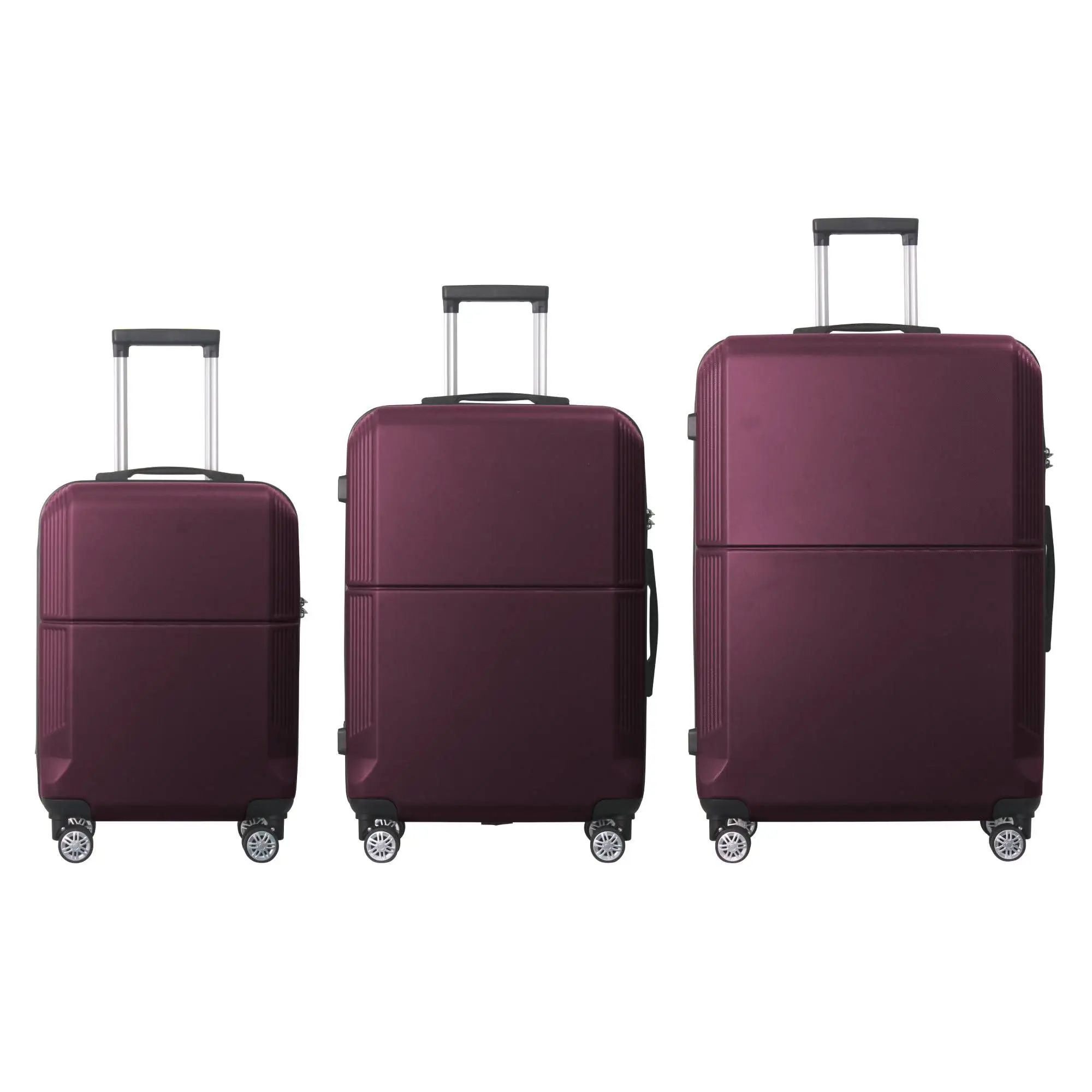 PURPLE 3-Piece Premium ABS Luggage Set-20", 24", and 28" Suitcases with Multi-Position Handle, Silent Spinner Wheels, and TSA-Ap
PURPLE 3-Piece Premium ABS Luggage Set-20", 24", and 28" Suitcases with Multi-Position Handle, Silent Spinner Wheels, and TSA-Ap