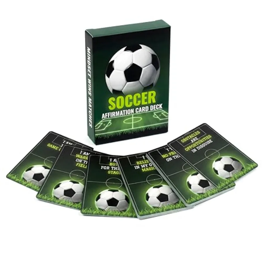 Soccer Affirmation Cards for Teens 54 Motivational Cards for Confidence, Focus and Game Day Preparation Fun Soccer Gift for Pla
Soccer Affirmation Cards for Teens 54 Motivational Cards for Confidence, Focus and Game Day Preparation Fun Soccer Gift for Pla