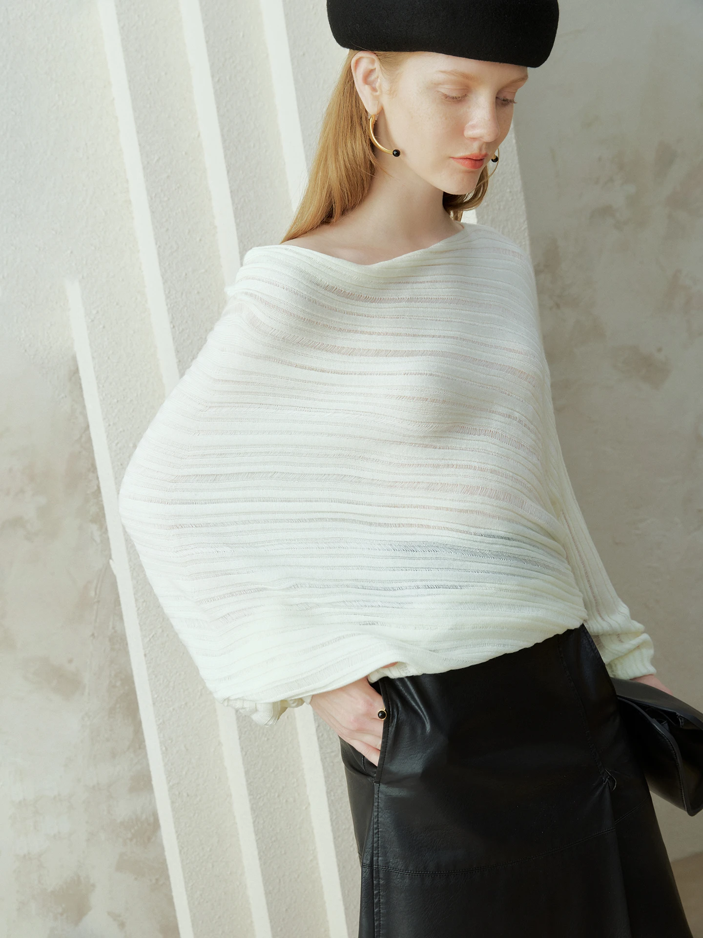 Oz Design Asymmetrical Batwing Sve One-oulder Knitted Sweater Women's Autumn Thin Sle Pullover Soft Camere
Oz Design Asymmetrical Batwing Sve One-oulder Knitted Sweater Women's Autumn Thin Sle Pullover Soft Camere