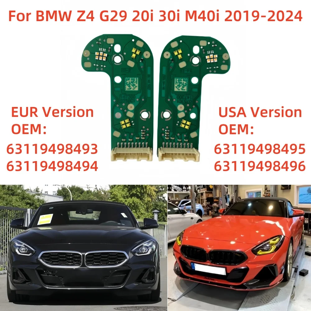 Источник дневного света, платы DRL 63119498493 63119498495 для BMW Z4 G29 M40i 2019-2024, светодиодные чипы дневных ходовых огней «ангельский глаз»
Источник дневного света, платы DRL 63119498493 63119498495 для BMW Z4 G29 M40i 2019-2024, светодиодные чипы дневных ходовых огней «ангельский глаз»