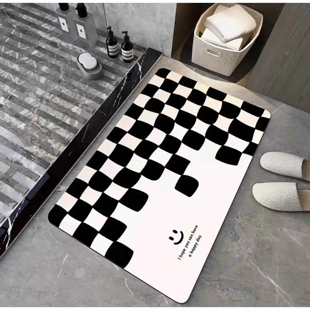 Nordic Style Graphene Bathroom Rectangular Anti-Slip Mat Water Absorbent Door Mat Home Entrance Dirt Scraper Floor Carpet
Nordic Style Graphene Bathroom Rectangular Anti-Slip Mat Water Absorbent Door Mat Home Entrance Dirt Scraper Floor Carpet