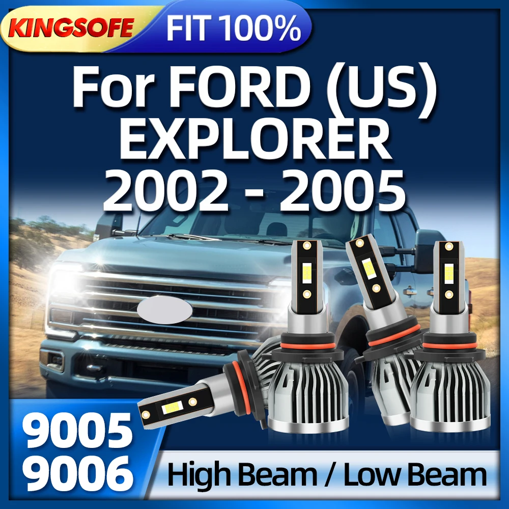 KINGSOFE LED 12V 2600LM 9005 Led Headlight 9006 Bulb Auto Lamp For FORD (US) EXPLORER 2002 2003 2004 2005
KINGSOFE LED 12V 2600LM 9005 Led Headlight 9006 Bulb Auto Lamp For FORD (US) EXPLORER 2002 2003 2004 2005