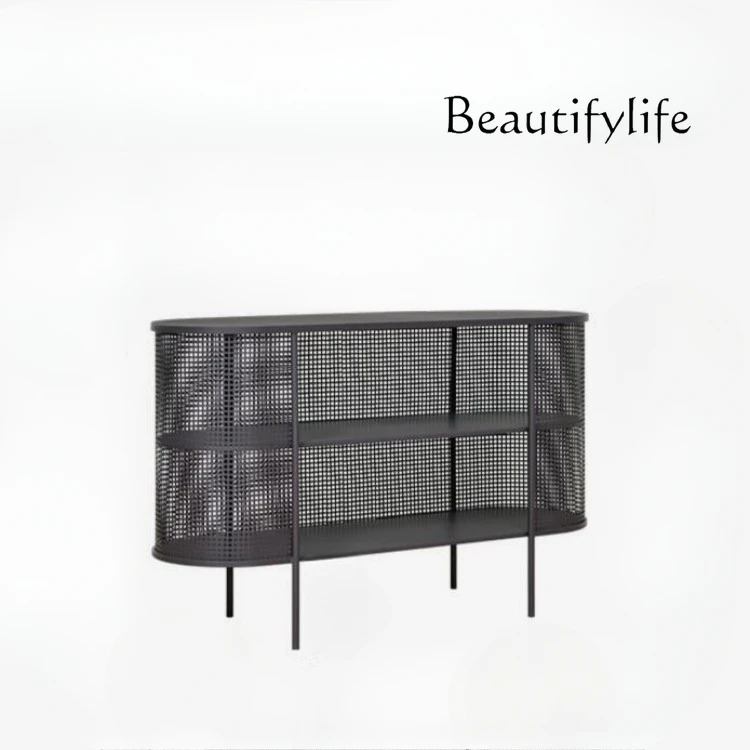 Nordic wrought iron dining side living room sofa side cabinet modern simple storage display storage bookcase
Nordic wrought iron dining side living room sofa side cabinet modern simple storage display storage bookcase