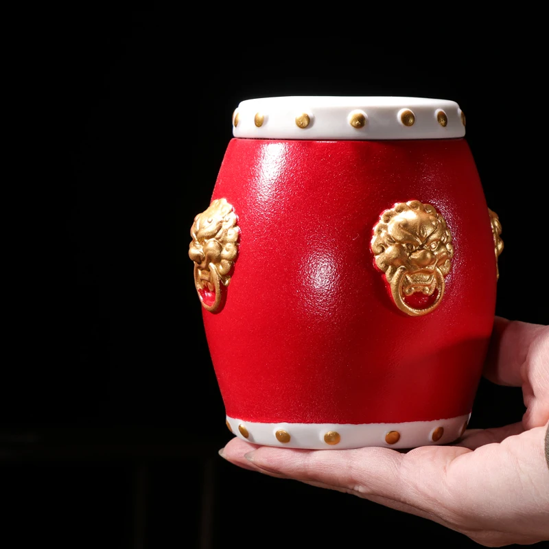 Ceramic Small Tea Canister Retro Style Portable Sealed Moisture-proof Storage Tank New Household Creative Empty Canister Tea Box
Ceramic Small Tea Canister Retro Style Portable Sealed Moisture-proof Storage Tank New Household Creative Empty Canister Tea Box