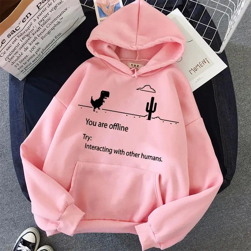 Hooded Dinosaur Print Sweatshirt Couple Matching Loose Fit Long Sleeve Polyester Autumn Winter Streetwear Harajuku Style T-Shirt
Hooded Dinosaur Print Sweatshirt Couple Matching Loose Fit Long Sleeve Polyester Autumn Winter Streetwear Harajuku Style T-Shirt
