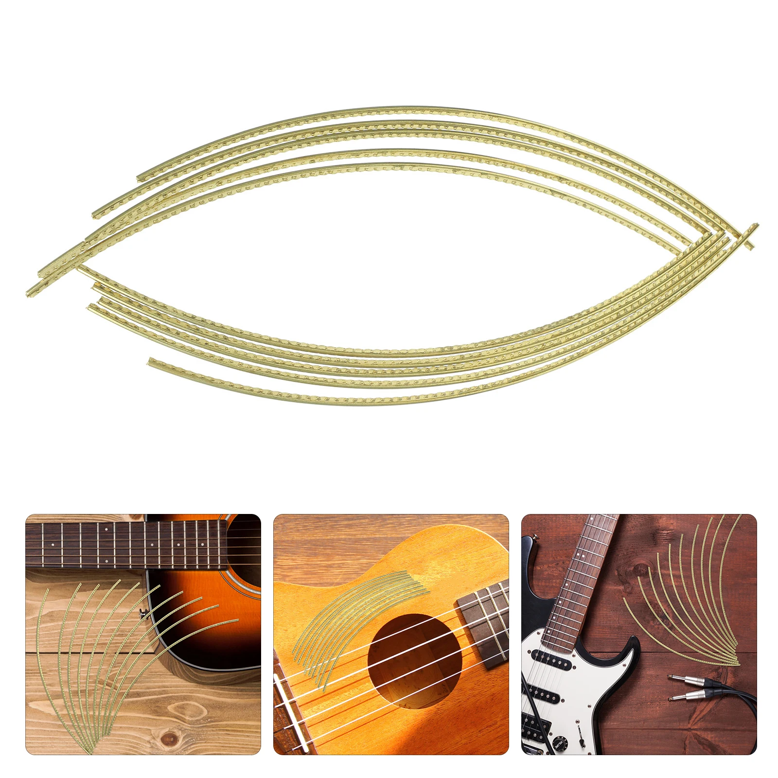10 Pcs Guitar Fret Tool Replacement Wires Electric Finger Board Brass for Metal
10 Pcs Guitar Fret Tool Replacement Wires Electric Finger Board Brass for Metal