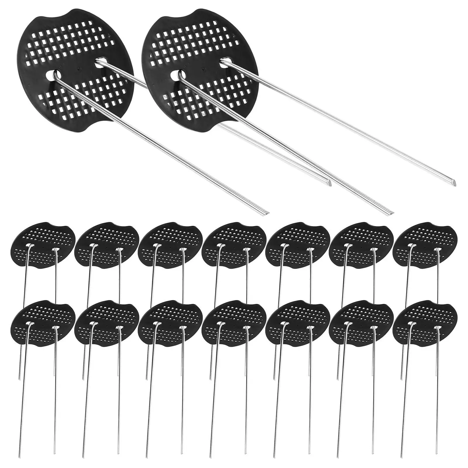 50 Sets U shaped Ground Nails 4x40x150mm Galvanized Lawn Pegs for Garden Fabric Tent Stakes Reusable
50 Sets U shaped Ground Nails 4x40x150mm Galvanized Lawn Pegs for Garden Fabric Tent Stakes Reusable