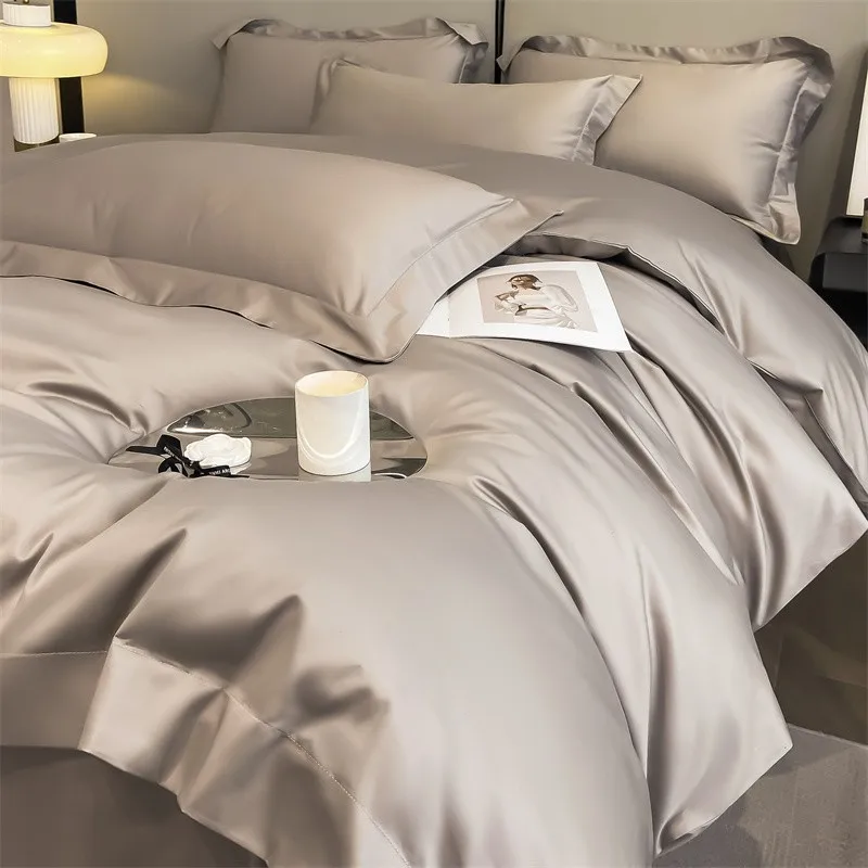1000TC Egyptian Cotton Premium Solid Color Bedding Set Ultra Soft Comfortable Duvet Cover Elastic Fitted Sheet Pillowcases 4Pcs
1000TC Egyptian Cotton Premium Solid Color Bedding Set Ultra Soft Comfortable Duvet Cover Elastic Fitted Sheet Pillowcases 4Pcs