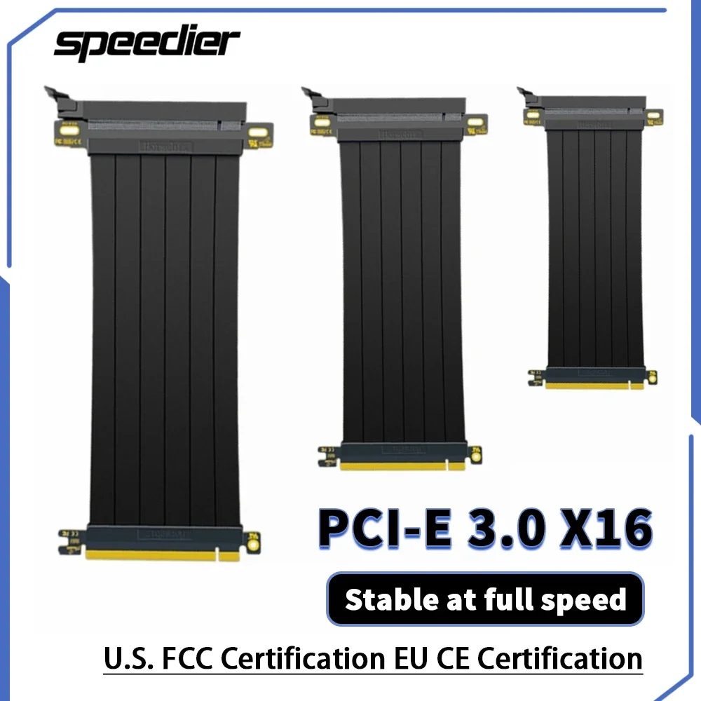 PCIe Riser 180 Degrees PCI Express 16x Connector SuperSpeed Graphics Riser Cable GPU Expansion PCIE 3.0 Shielded Extender
PCIe Riser 180 Degrees PCI Express 16x Connector SuperSpeed Graphics Riser Cable GPU Expansion PCIE 3.0 Shielded Extender