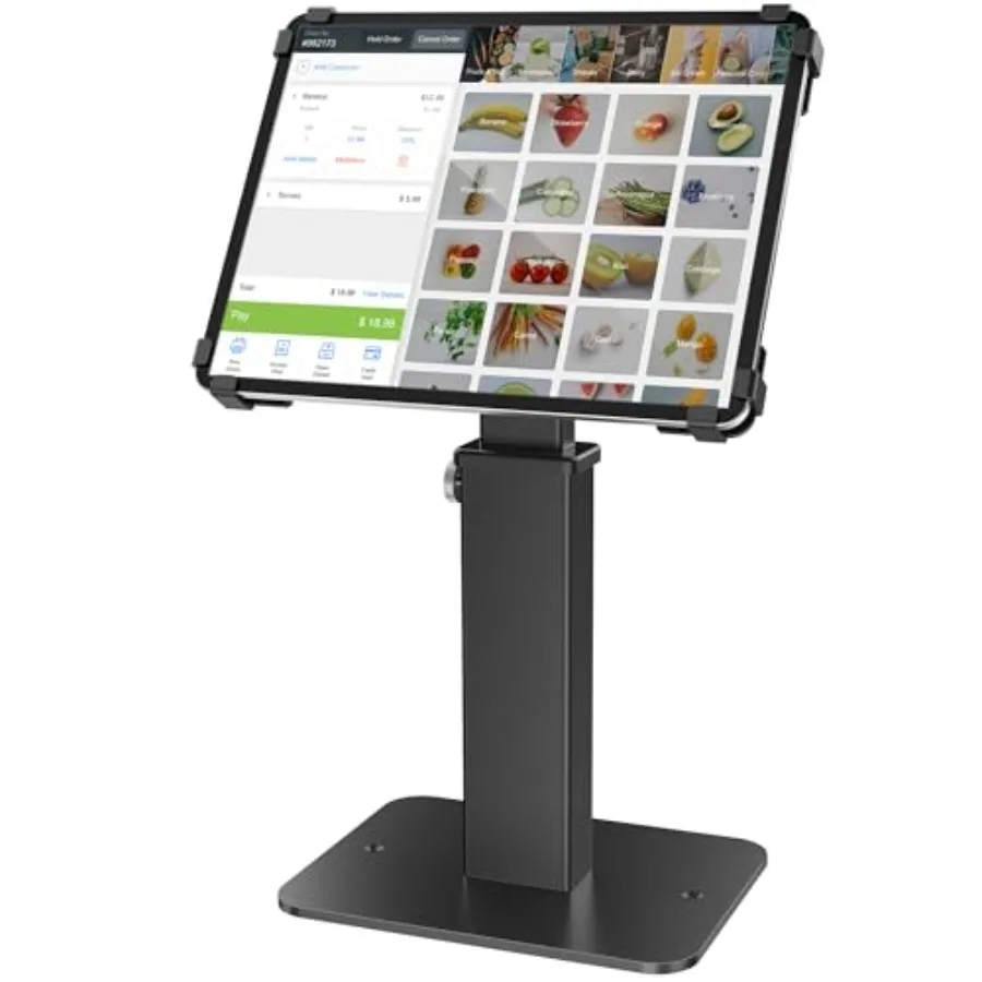 Anti-Theft iPad Kiosk Stand 360 Rotation and Adj. Height 8.3" 13.4" Heavy-Duty Steel and Aluminum Fits 9.7"-13" Tablets Securit
Anti-Theft iPad Kiosk Stand 360 Rotation and Adj. Height 8.3" 13.4" Heavy-Duty Steel and Aluminum Fits 9.7"-13" Tablets Securit