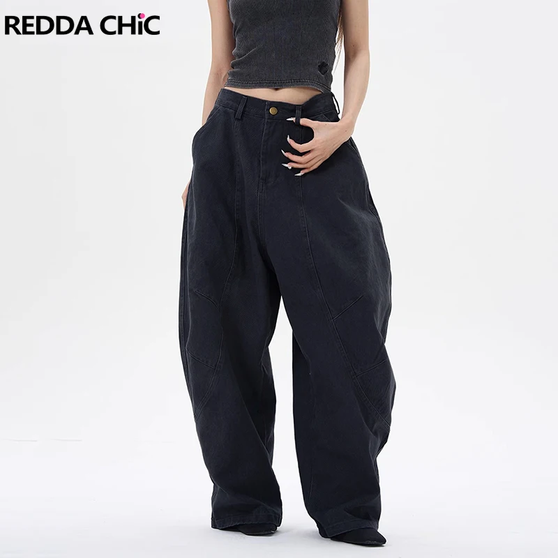 REDDACHiC Low Rise Barrel Boyfriend Jeans Women Men Solid Seam Relax Fit Wide Leg Baggy Horseshoe Denim Pants Vintage Streetwear
REDDACHiC Low Rise Barrel Boyfriend Jeans Women Men Solid Seam Relax Fit Wide Leg Baggy Horseshoe Denim Pants Vintage Streetwear