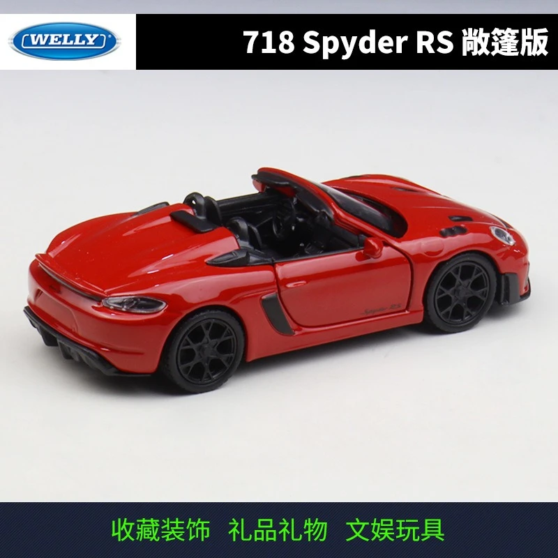 WELLY 1:36 718 Spyder RS Convertible Sports Car Model Alloy Toy Diecast Metal Car Model Hobby Collection Decoration Gift
WELLY 1:36 718 Spyder RS Convertible Sports Car Model Alloy Toy Diecast Metal Car Model Hobby Collection Decoration Gift