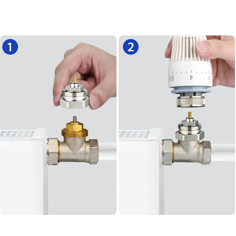 2 шт. адаптера для радиатора с резьбой M30x1.0 на M30x1.5 для преобразования термостатического клапана с резьбой для современного контроля температуры
2 шт. адаптера для радиатора с резьбой M30x1.0 на M30x1.5 для преобразования термостатического клапана с резьбой для современного контроля температуры