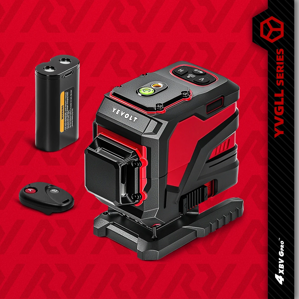 YEVOLT 360°x3 12-Line Rotary Laser Level EverBright Self-Leveling Outdoor Paver Alignment High Precision 30m Woring Range
YEVOLT 360°x3 12-Line Rotary Laser Level EverBright Self-Leveling Outdoor Paver Alignment High Precision 30m Woring Range