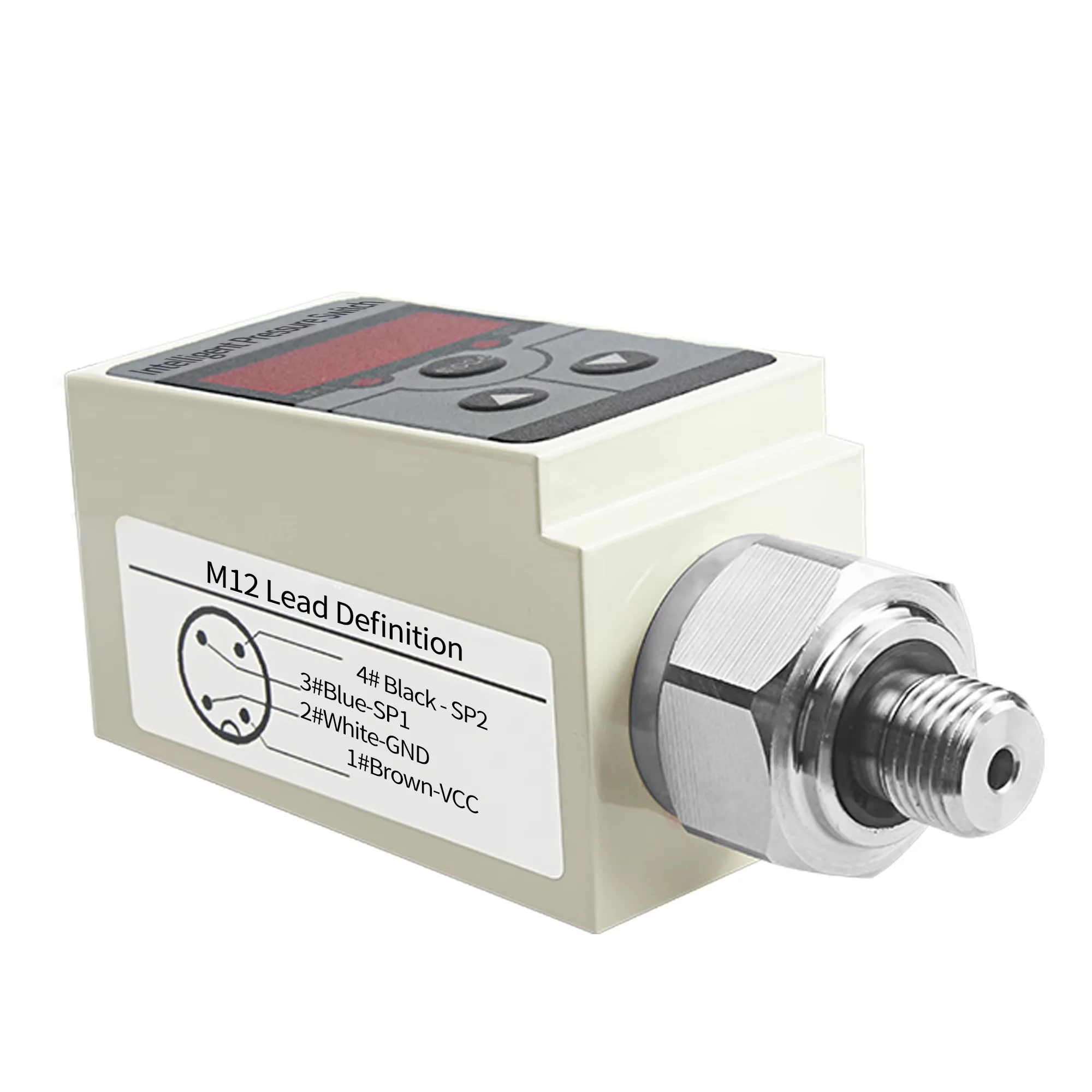 Intelligent Pressure Switch 2 PNP Output for Oil Gas Water Air 2 NPN LCD Display Pressure Controller 0-40Mpa 0-60Mpa
Intelligent Pressure Switch 2 PNP Output for Oil Gas Water Air 2 NPN LCD Display Pressure Controller 0-40Mpa 0-60Mpa
