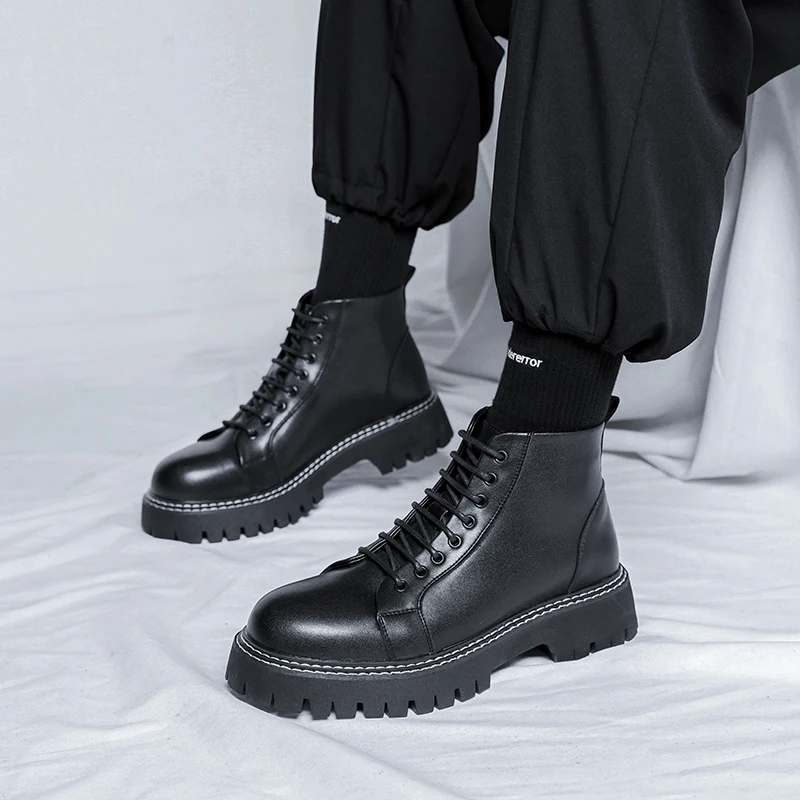 mens leisure cowboy boots lace-up original leather shoes black platform boot spring autumn handsome ankle botas hombre zapatos
mens leisure cowboy boots lace-up original leather shoes black platform boot spring autumn handsome ankle botas hombre zapatos
