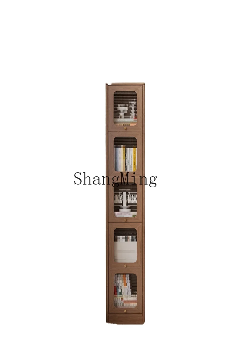HJ solid wood crevice storage cabinet bookcase with door floor rack corner wall high narrow cabinet
HJ solid wood crevice storage cabinet bookcase with door floor rack corner wall high narrow cabinet