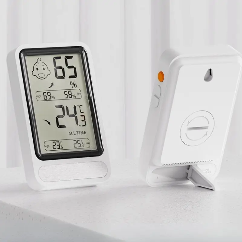 Digital Thermometer Hygrometer with Smiley Face Comfort Display Temperature Humidity Sensor Gauge Backlit for Home Baby Room
Digital Thermometer Hygrometer with Smiley Face Comfort Display Temperature Humidity Sensor Gauge Backlit for Home Baby Room