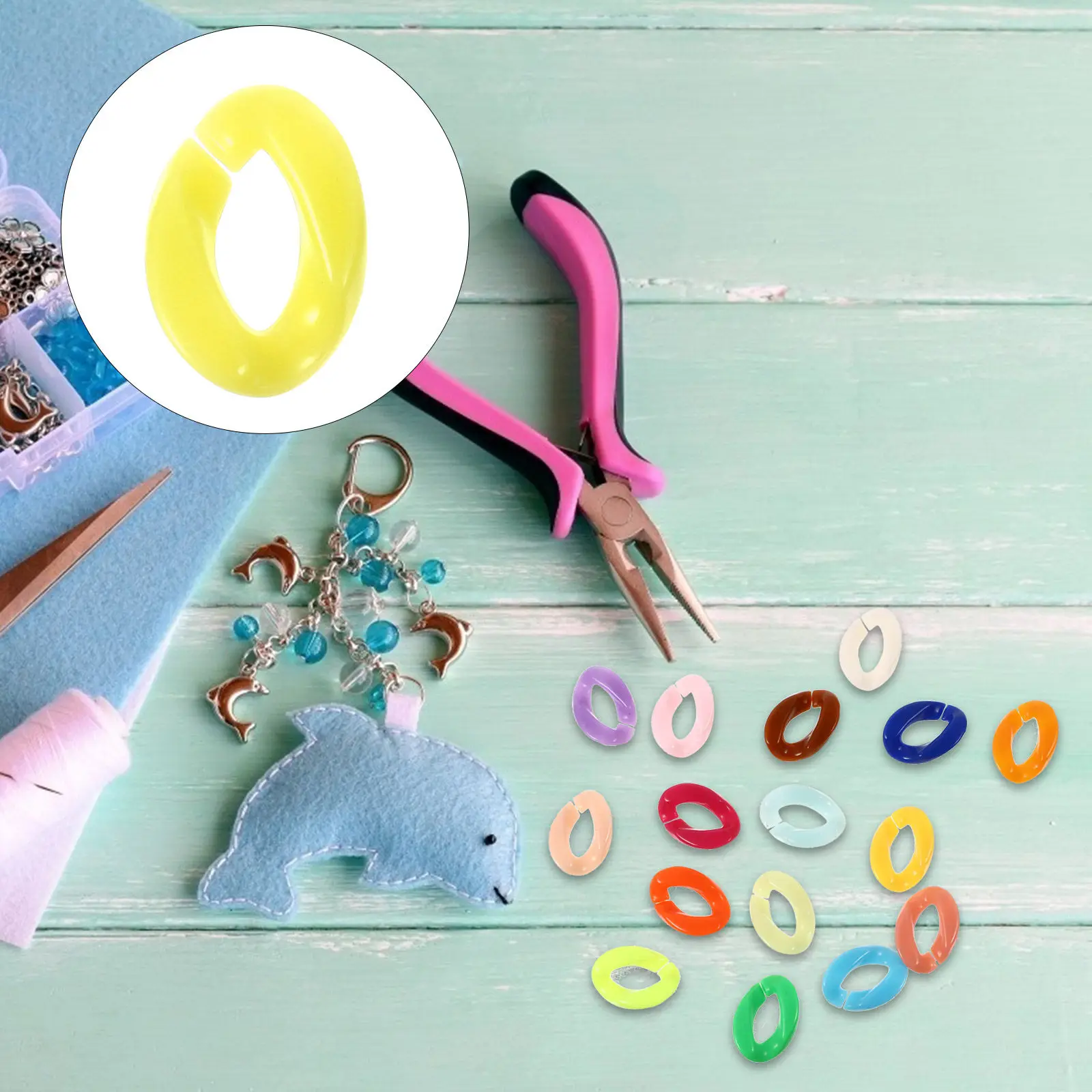 150Pcs Acrylic Open Rings for DIY Crafts Jewelry Making Bracelet Handbag Chain Phone Hanging Keychain Detachable Buckle
150Pcs Acrylic Open Rings for DIY Crafts Jewelry Making Bracelet Handbag Chain Phone Hanging Keychain Detachable Buckle