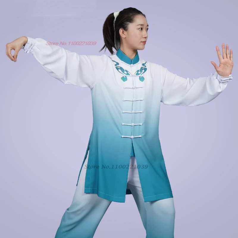 2026 chinese vintage tai chi wushu tops+pants set gradient color martial arts tai chi training exercise team performance suit
2026 chinese vintage tai chi wushu tops+pants set gradient color martial arts tai chi training exercise team performance suit