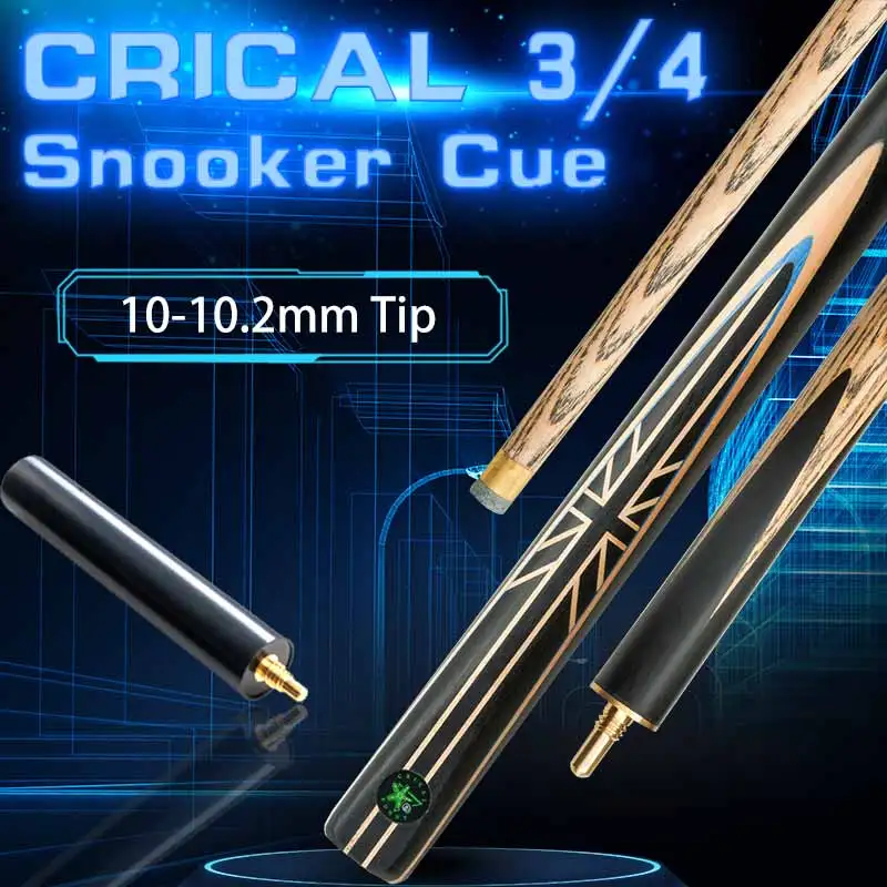 CRICAL Snooker Cue 3/4 Split Cue 10-10.2mm Tip Professional Ashwood Shaft Brass Joint With Case Snooker Ball Arm Handmade Stick
CRICAL Snooker Cue 3/4 Split Cue 10-10.2mm Tip Professional Ashwood Shaft Brass Joint With Case Snooker Ball Arm Handmade Stick