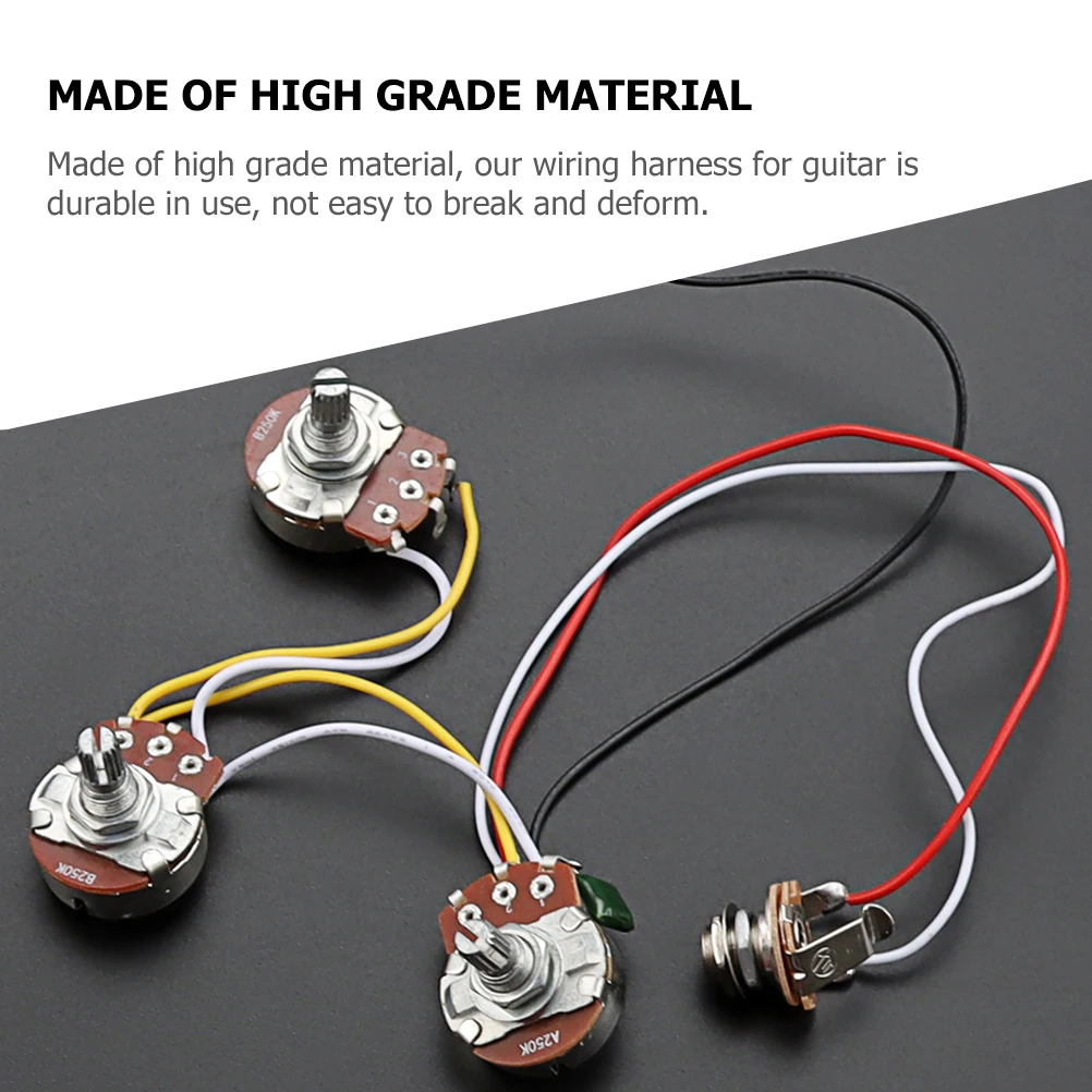Wires Electronic Guitar Circuit Metal Potentiometer Harness Silver Electric Accessories 
Wires Electronic Guitar Circuit Metal Potentiometer Harness Silver Electric Accessories